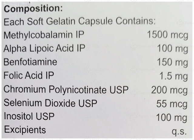 Nervexa Gold Softgel capsule 10s