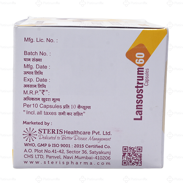 Lansostrum 60mg Capsule 10s