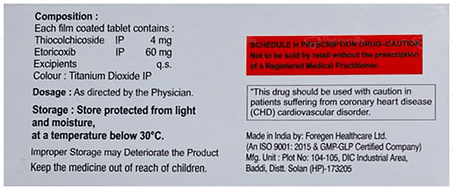 Etoxifern MR 60/4mg Tablet 10s