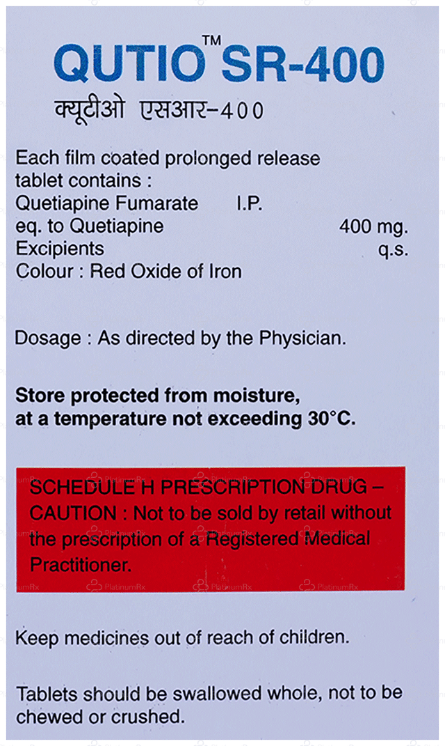 Qutio SR 400mg Tablet PR 10s