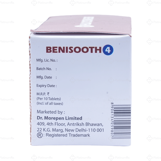 Benisooth 4mg Tablet 10s