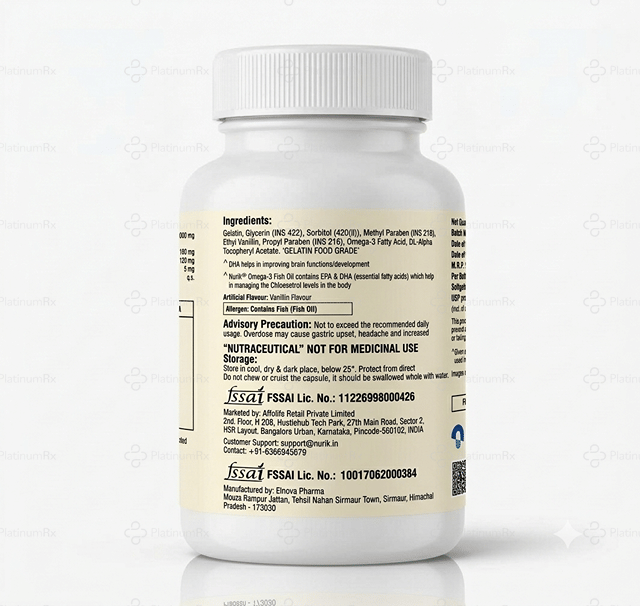 Nurik Omega 3 Fish Oil Softgel Capsule 60s