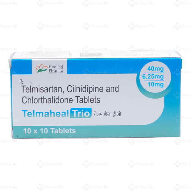 Telmaheal Trio 40/10/6.25 Tablet 10s