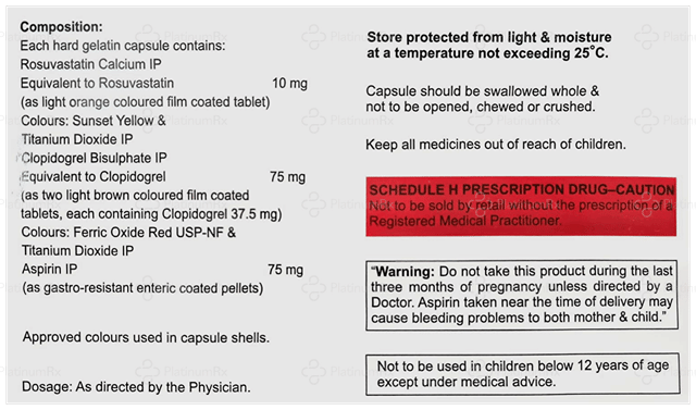 Rocstat Gold 75/75/10mg Capsule 10s