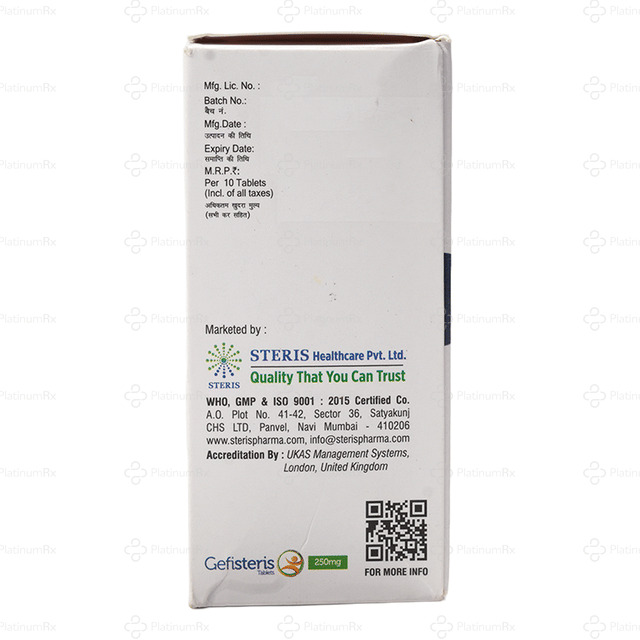 Gefisteris 250mg Tablet 10s