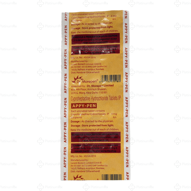 Appy Pen 4mg Tablet 10s