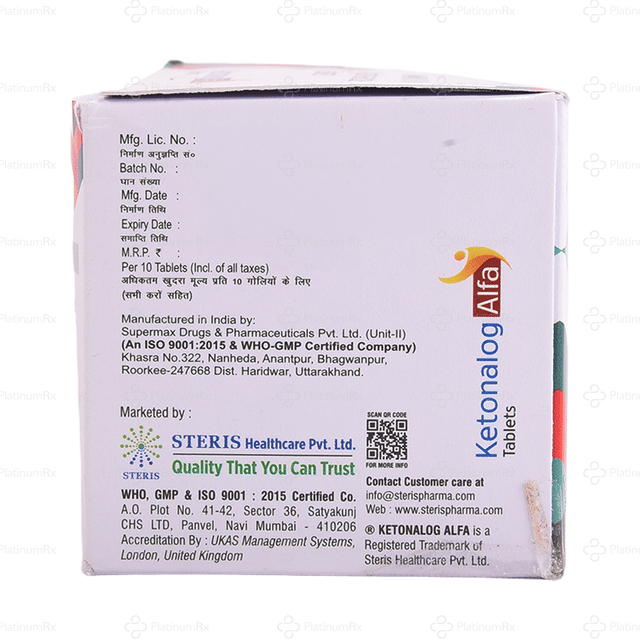 Ketonalog Alfa Tablet 10s