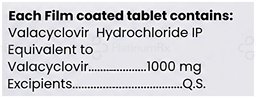Valcizap 1000mg Tablet 3s