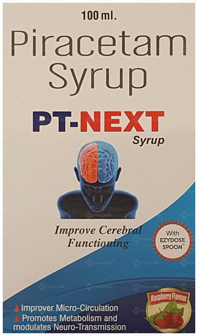 PT Next 500mg Raspberry Syrup 100ml