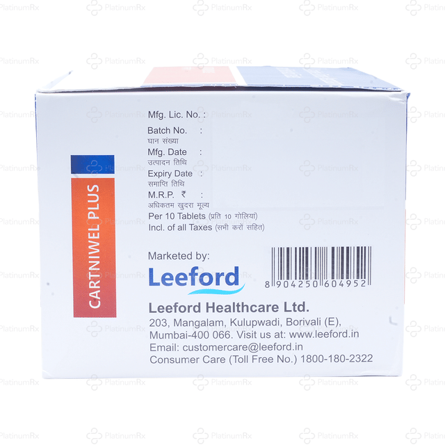 Cartniwel Plus 500/1500/1.5mg Tablet 10s