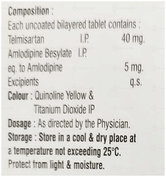 Telred AM 5/40mg Tablet 10s