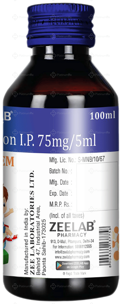 Ranizem 75mg Oral Solution 100ml
