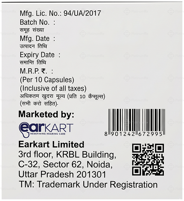 Tinnokart 20mg Capsule 10s