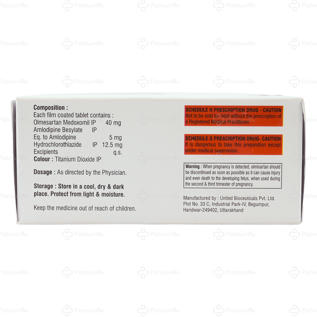 Olidax Trio 40/5/12.5mg Tablet 10s