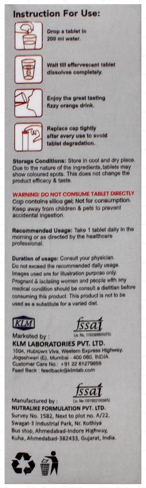 Glutaderm C Effervescent Tablet 15s
