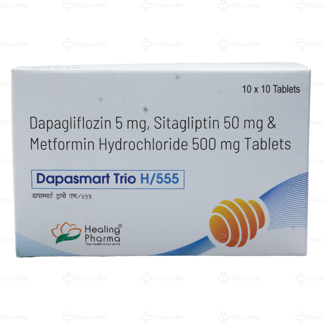 Dapasmart Trio H 555mg Tablet 10s