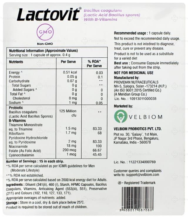 Lactovit Capsule 15s
