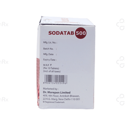 SodaTab 500mg (White) Tablet 10s