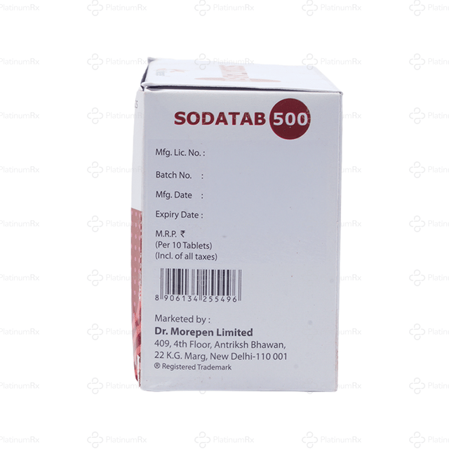 SodaTab 500mg (White) Tablet 10s