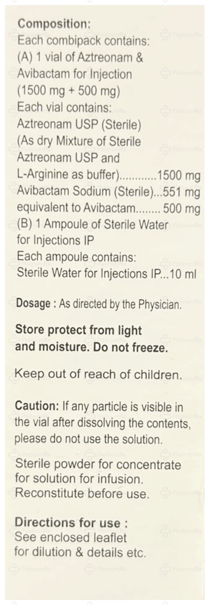 Micronam A 500/1500mg Injection 1s