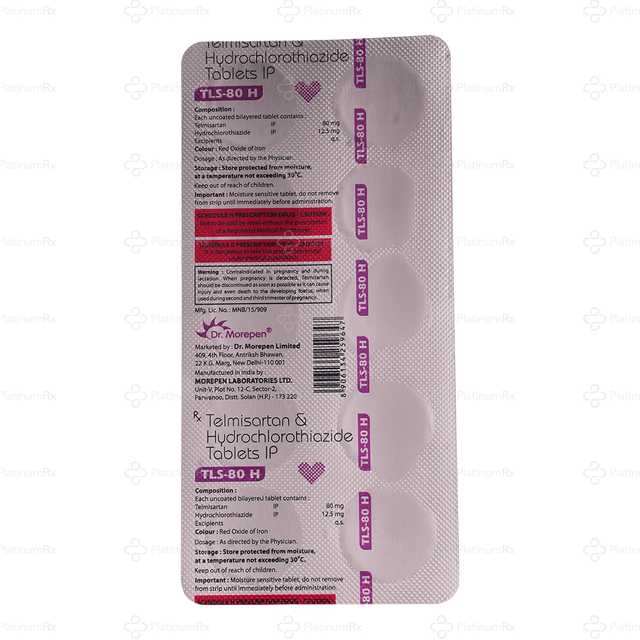 TLS 80 H 12.5/80mg Tablet 10s
