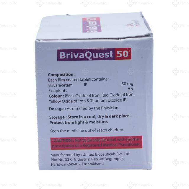 Brivaquest 50mg Tablet 10s
