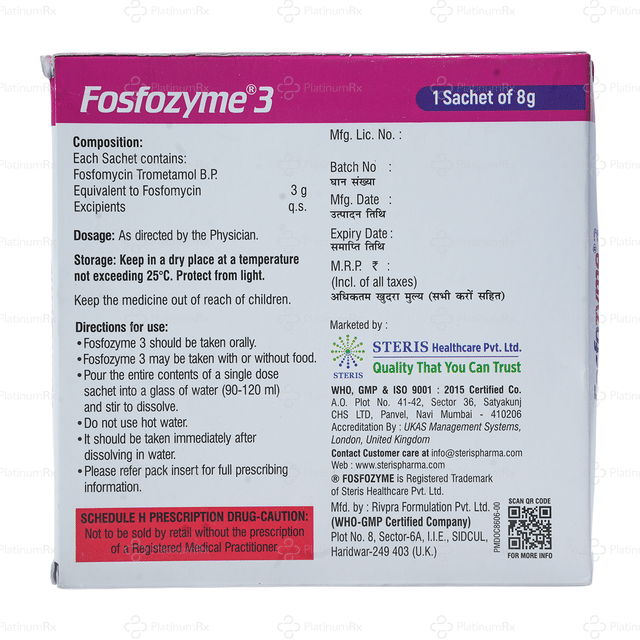 Fosfozyme 3gm Powder 8gm