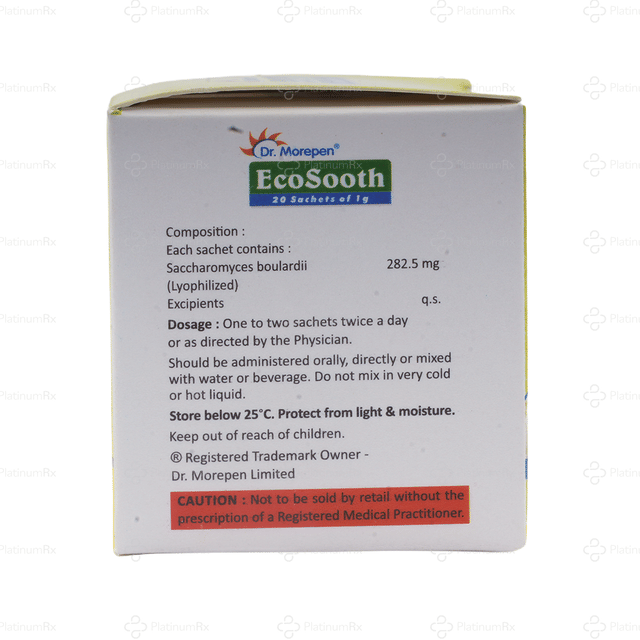 Ecosooth Vanilla Flavour Sugar Free Powder Sachet 1gm