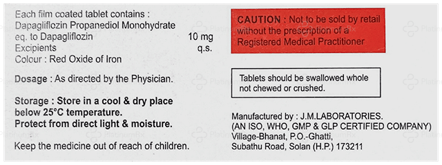 Dapacrave 10mg Tablet 10s