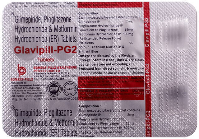 Glavipill PG 2/500/15mg Tablet ER 10s
